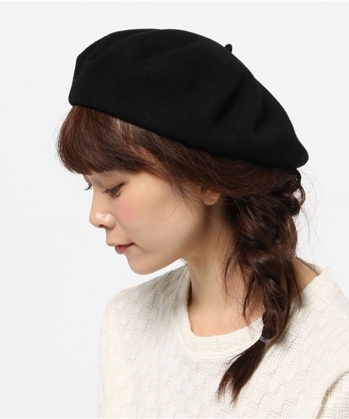 ROSE BUD(ローズバッド)の「(ANYTRA)FLORA 11 WOOL BERET(ハンチング/ベレー帽・レディース・ブラック/グレー/グリーン/ネイビー/イエロー系その他/ボルドー/グリーン系その他/ブルー・ONE SIZE)」の9枚目の写真