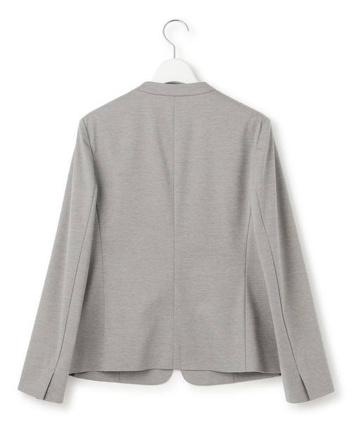 23区 L(ニジュウサンクオオキイサイズ)の「【セットアップ対応】モクロディ ノーカラージャケット(ノーカラージャケット・レディース・グレー系/ネイビー系・44/46/48/50)」の12枚目の写真