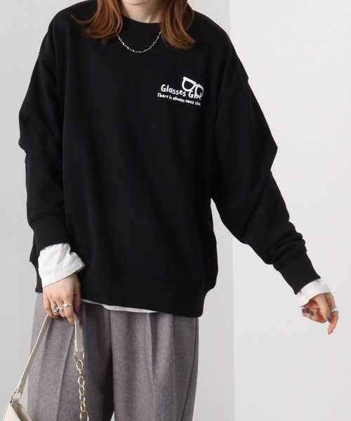 JUNGLESTORM グラスガール発砲PT裏毛トレーナー（スウェット）｜JUNGLE