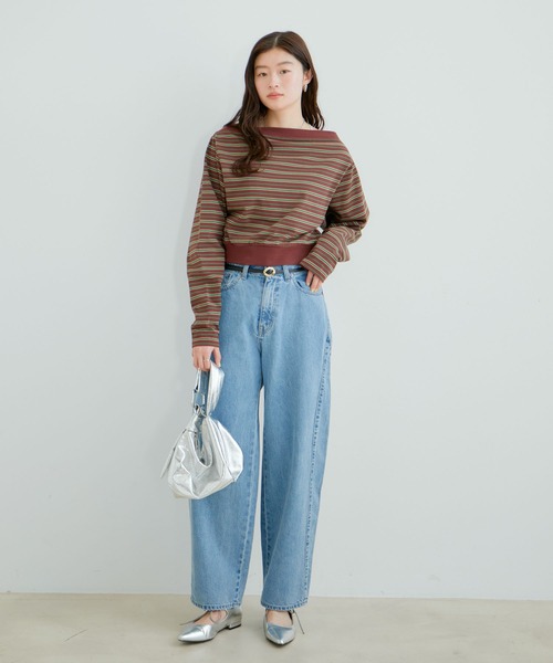 VIS（ビス）の「カーブデニムパンツ（デニムパンツ・レディース・ブルー系その他/サックスブルー・M/S）」の5枚目の写真