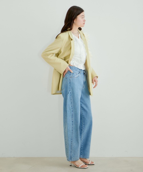 VIS（ビス）の「カーブデニムパンツ（デニムパンツ・レディース・ブルー系その他/サックスブルー・M/S）」の20枚目の写真