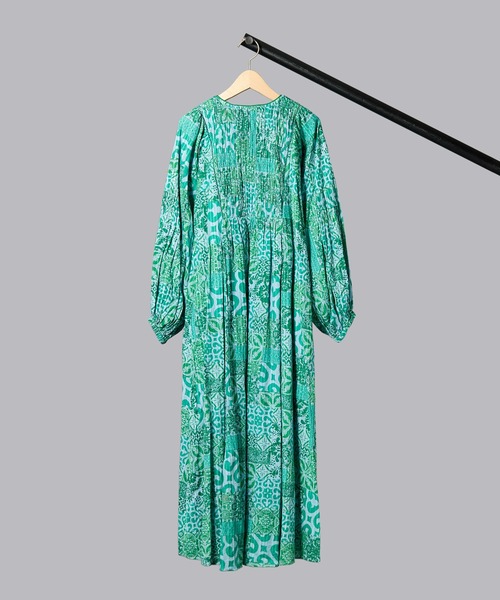 サラマリカ 24SS タイルパターンシャーリングドレス 完売品 綿 M 楽天