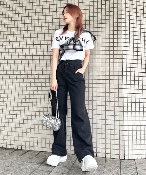 Narcissus（ナルシス）の「アシンメトリーデニムロングパンツ（デニムパンツ・レディース・その他/ブラック・FREE）」の22枚目の写真