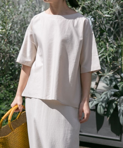 FORK&SPOON（フォークアンドスプーン）の「FORK&SPOON　シャドウラインプルオーバーブラウス（シャツ/ブラウス・レディース・ネイビー/アイボリー・1）」の15枚目の写真