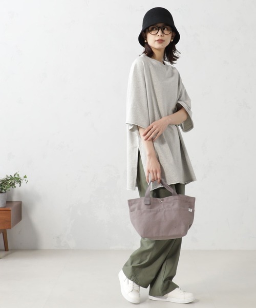 JILLSTUART●フェードミントオプル ラウンドトートバッグ M FOUND GOOD（ファウンドグッド）の「キャンバストートM（トート