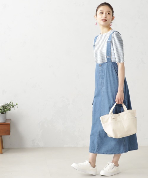 FOUND GOOD（ファウンドグッド）の「キャンバストートM（トートバッグ・レディース・ブラック/グレー系8/ブラウン系/グリーン系8/グレー系/アイボリー・FREE）」の7枚目の写真