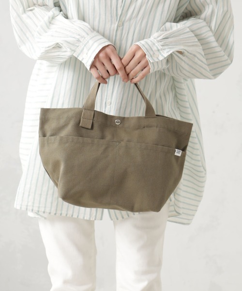 FOUND GOOD（ファウンドグッド）の「キャンバストートM（トートバッグ・レディース・ブラック/グレー系8/ブラウン系/グリーン系8/グレー系/アイボリー・FREE）」の18枚目の写真