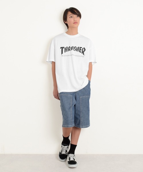 GLAZOS(グラソス)の「【THRASHER】フロントロゴビッグ半袖Tシャツ(Tシャツ/カットソー・キッズ・ブラック/ブルー/ホワイト・140cm/150cm/160cm/170cm)」の5枚目の写真