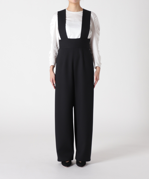 VERMEIL par iena（ヴェルメイユパーイエナ）の「《追加2》高密度ツイルサロペット（サロペット/オーバーオール・レディース・ブラック・36/38）」の13枚目の写真