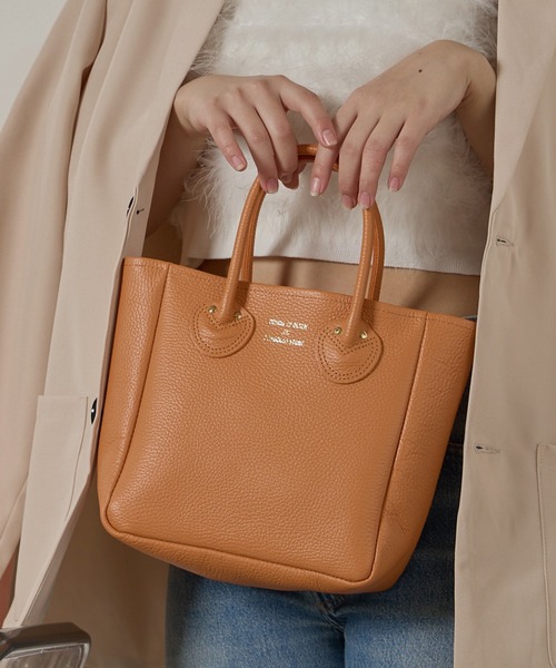 YOUNG&OLSEN The DRYGOODS STORE(ヤングアンドオルセン)の「YOUNG & OLSEN/ヤングアンドオルセン EMBOSSED LEATHER TOTE S レザーハンドバッグ 秋 秋服 2026年秋冬(ハンドバッグ・レディース・ブラウン/ベージュ/ブラック/グレー/ブルー系その他/ブラウン系その他・FREE)」の20枚目の写真