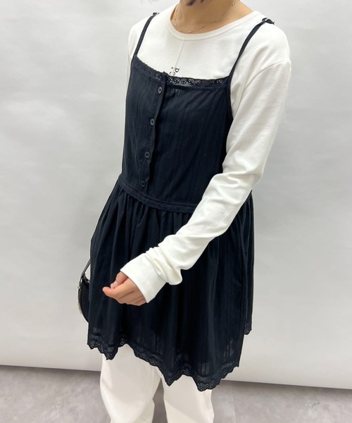 muguet コットンレースキャミワンピース muguet コットンレース キャミワンピース - メルカリ