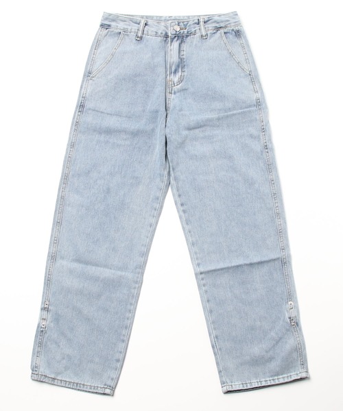 ARCADE(アーケード)の「ワイド デニムパンツ ロールアップ ビンテージウォッシュ ジーパン -ARCADE Limited Line-(デニムパンツ・メンズ・グレー/ライトブルー/サックスブルー・M/L/XL/2XL)」の6枚目の写真