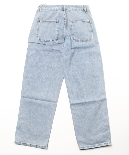 ARCADE(アーケード)の「ワイド デニムパンツ ロールアップ ビンテージウォッシュ ジーパン -ARCADE Limited Line-(デニムパンツ・メンズ・グレー/ライトブルー/サックスブルー・M/L/XL/2XL)」の5枚目の写真