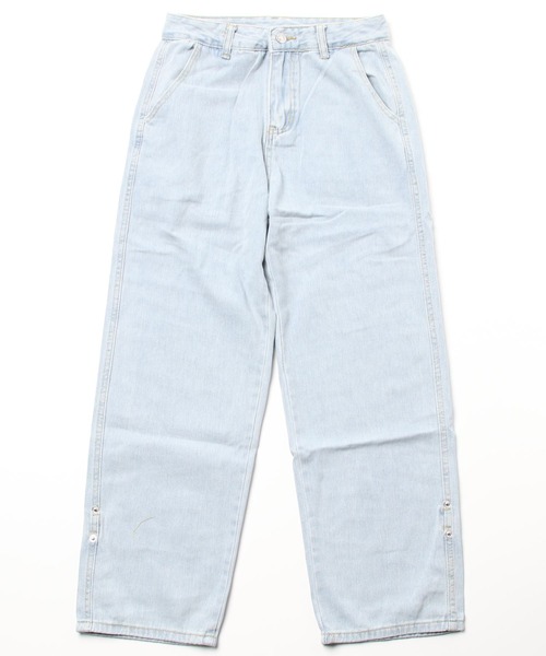 ARCADE(アーケード)の「ワイド デニムパンツ ロールアップ ビンテージウォッシュ ジーパン -ARCADE Limited Line-(デニムパンツ・メンズ・グレー/ライトブルー/サックスブルー・M/L/XL/2XL)」の7枚目の写真
