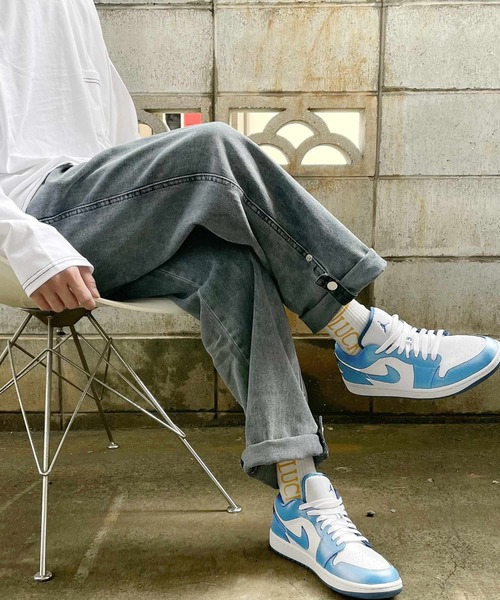 ARCADE(アーケード)の「ワイド デニムパンツ ロールアップ ビンテージウォッシュ ジーパン -ARCADE Limited Line-(デニムパンツ・メンズ・グレー/ライトブルー/サックスブルー・M/L/XL/2XL)」の13枚目の写真