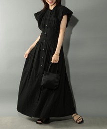 MAISON BREEZE reveur（メゾンブリーズレヴール）の「【MAISON BREEZE reveur】French sleeve corset dress one-piece フレンチスリーブコルセットワンピース（ワンピース・レディース）」