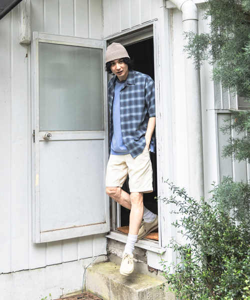 417 EDIFICE（フォーワンセブンエディフィス）の「LE JAPON Akita ワンピースカラーシャツ（シャツ/ブラウス・メンズ・ブルー系その他/レッド/ブラック/ブルー・MEDIUM/LARGE）」の8枚目の写真