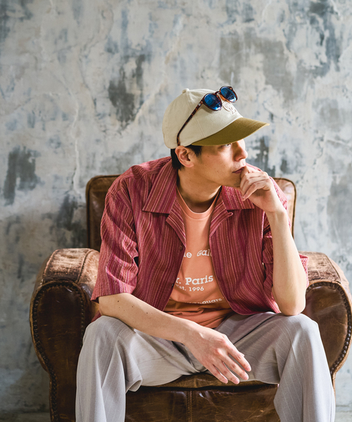 417 EDIFICE（フォーワンセブンエディフィス）の「LE JAPON Akita ワンピースカラーシャツ（シャツ/ブラウス・メンズ・ブルー系その他/レッド/ブラック/ブルー・MEDIUM/LARGE）」の12枚目の写真