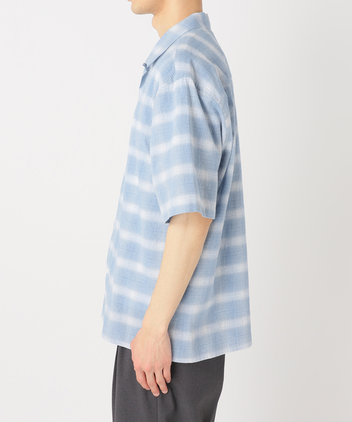 417 EDIFICE（フォーワンセブンエディフィス）の「LE JAPON Akita ワンピースカラーシャツ（シャツ/ブラウス・メンズ・ブルー系その他/レッド/ブラック/ブルー・MEDIUM/LARGE）」の15枚目の写真