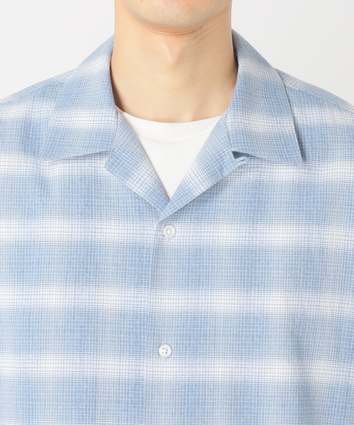 417 EDIFICE（フォーワンセブンエディフィス）の「LE JAPON Akita ワンピースカラーシャツ（シャツ/ブラウス・メンズ・ブルー系その他/レッド/ブラック/ブルー・MEDIUM/LARGE）」の18枚目の写真