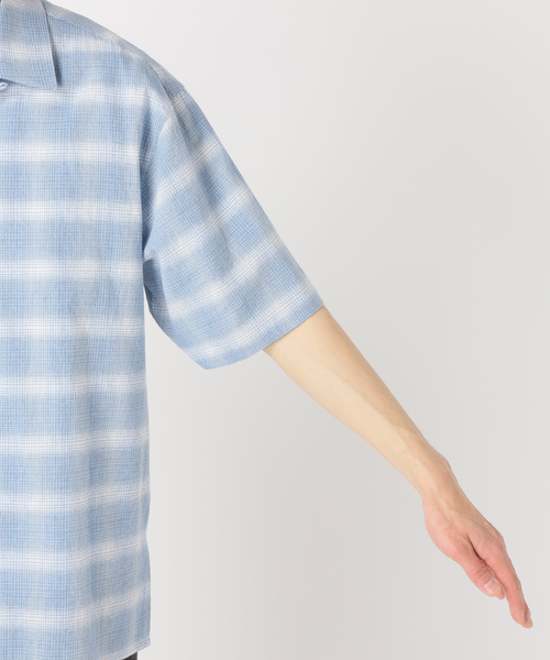 417 EDIFICE（フォーワンセブンエディフィス）の「LE JAPON Akita ワンピースカラーシャツ（シャツ/ブラウス・メンズ・ブルー系その他/レッド/ブラック/ブルー・MEDIUM/LARGE）」の19枚目の写真