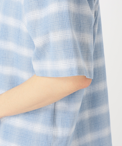 417 EDIFICE（フォーワンセブンエディフィス）の「LE JAPON Akita ワンピースカラーシャツ（シャツ/ブラウス・メンズ・ブルー系その他/レッド/ブラック/ブルー・MEDIUM/LARGE）」の20枚目の写真