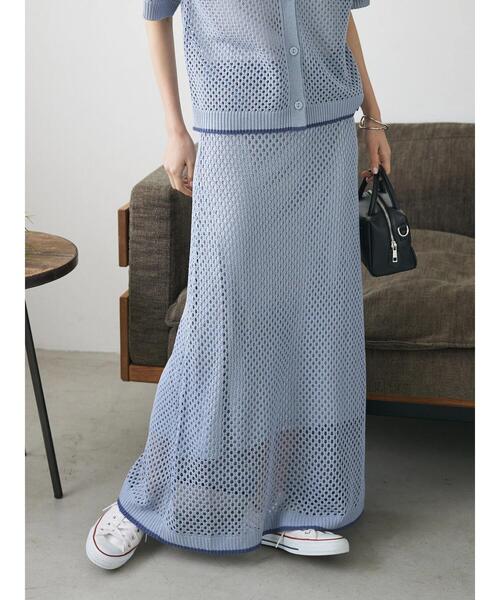 セール】配色メッシュニットスカート（スカート）｜CRAFT STANDARD  