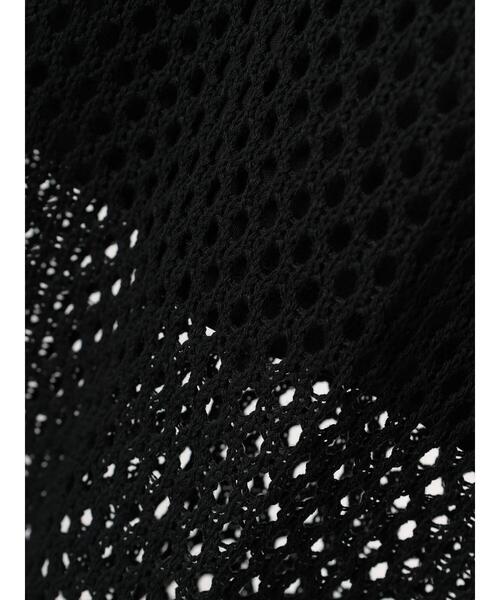 CRAFT STANDARD BOUTIQUE（クラフトスタンダードブティック）の「配色メッシュニットスカート（スカート・レディース・アイボリー/ブラック/グレイッシュブルー・FREE）」の12枚目の写真