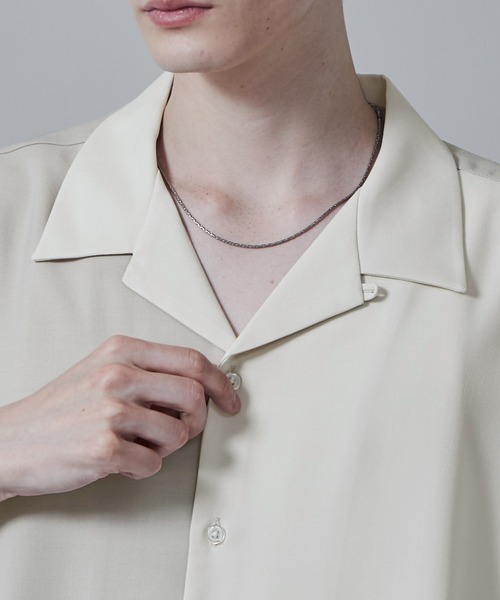 LUCY（ルーシー）の「LUCY/カラーブロックオープンカラーシャツ（シャツ/ブラウス・メンズ・ダークグレー/ベージュ・LARGE/MEDIUM）」の16枚目の写真