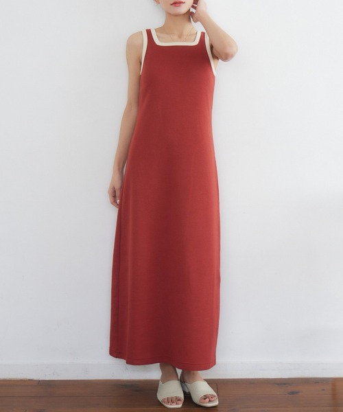 RETRO GIRL(レトロガール)の「カップ付カットOP(ワンピース・レディース・ホワイト系その他/レッド/グレー系その他3・FREE)」の1枚目の写真