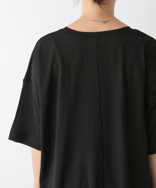 LEPSIM(レプシィム)の「【産前・産後対応】マタニティ/シアーロゴプリントTシャツ 127582(マタニティウェア/グッズ・レディース・ブルー/オフホワイト/ブラック・FREE)」の14枚目の写真