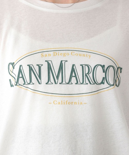 LEPSIM(レプシィム)の「【産前・産後対応】マタニティ/シアーロゴプリントTシャツ 127582(マタニティウェア/グッズ・レディース・ブルー/オフホワイト/ブラック・FREE)」の12枚目の写真