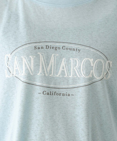 LEPSIM(レプシィム)の「【産前・産後対応】マタニティ/シアーロゴプリントTシャツ 127582(マタニティウェア/グッズ・レディース・ブルー/オフホワイト/ブラック・FREE)」の11枚目の写真