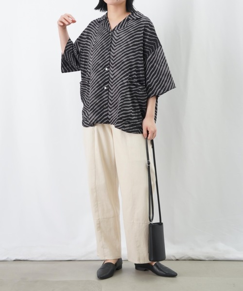 ブラウス シャツ LC/LLL エポレット付デザインシャツ レディース LADY LUCK LUCA ブラウス シャツ LC/LLL エポレット付デザイン