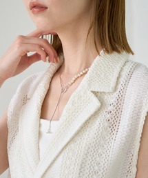 バロックパールラインＹ字ネックレス