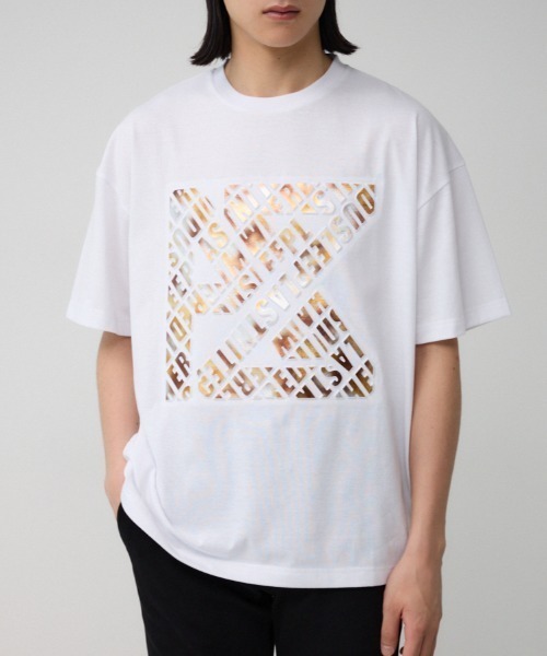 【関税込み】RTA ブルー ロゴエンボス Tシャツ リピートロゴTシャツ｜WOMEN｜250HAG90-157F｜AZUL BY MOUSSY