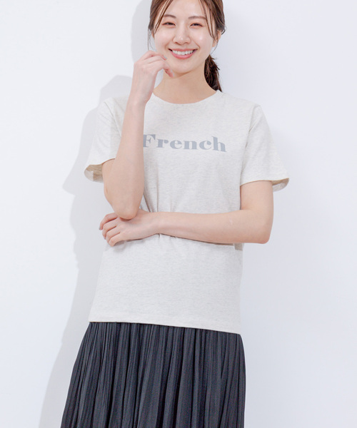 Jayro(ジャイロ)の「天竺ロゴプリントTシャツ(Tシャツ/カットソー・レディース・チャコールグレー/グレー/ライトグレー/グレー系その他/ホワイト系その他/ホワイト系その他2・FREE)」の6枚目の写真