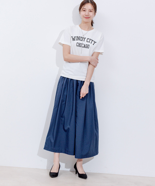 Jayro(ジャイロ)の「天竺ロゴプリントTシャツ(Tシャツ/カットソー・レディース・チャコールグレー/グレー/ライトグレー/グレー系その他/ホワイト系その他/ホワイト系その他2・FREE)」の10枚目の写真