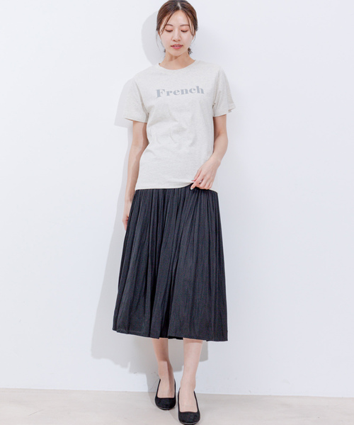 Jayro(ジャイロ)の「天竺ロゴプリントTシャツ(Tシャツ/カットソー・レディース・チャコールグレー/グレー/ライトグレー/グレー系その他/ホワイト系その他/ホワイト系その他2・FREE)」の14枚目の写真