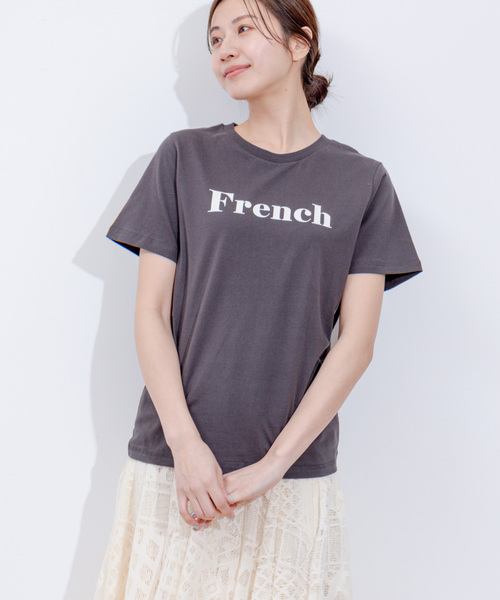 Jayro(ジャイロ)の「天竺ロゴプリントTシャツ(Tシャツ/カットソー・レディース・チャコールグレー/グレー/ライトグレー/グレー系その他/ホワイト系その他/ホワイト系その他2・FREE)」の15枚目の写真
