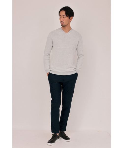 HIGH STREET（ハイストリート）の「HIGH STREET∴ヒートパフォーマーデニムプリントイージーパンツ（スラックス・メンズ・ブラック/グレー系その他/ネイビー・L/LL/M）」の18枚目の写真