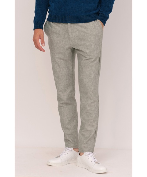 HIGH STREET（ハイストリート）の「HIGH STREET∴ヒートパフォーマーデニムプリントイージーパンツ（スラックス・メンズ・ブラック/グレー系その他/ネイビー・L/LL/M）」の17枚目の写真