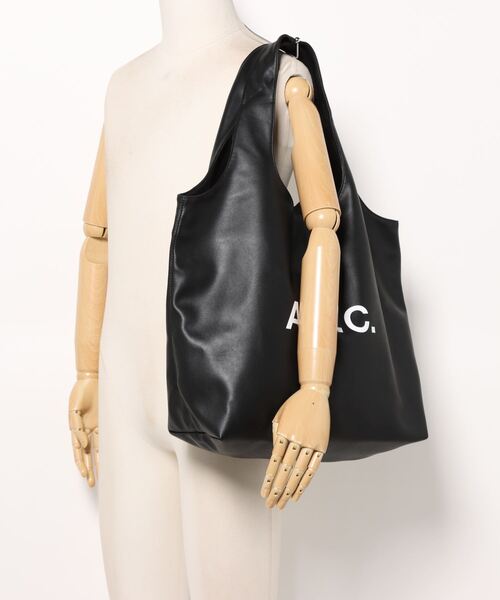 A.P.C.(アーペーセー)の「TOTE NINON(トートバッグ・メンズ・ブラック/カーキ/ブラウン・ONESIZE)」の7枚目の写真