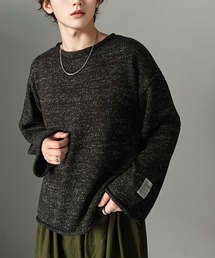 《Javaジャバコラボ》こなれシルエット。ロールネックミックスカラーニット