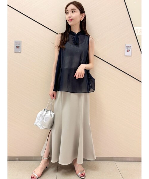 DRESSTERIOR(ドレステリア)の「【美シルエット】マーメイドスカート(スカート・レディース・ナチュラル/ブラック・40/38/36/34)」の4枚目の写真