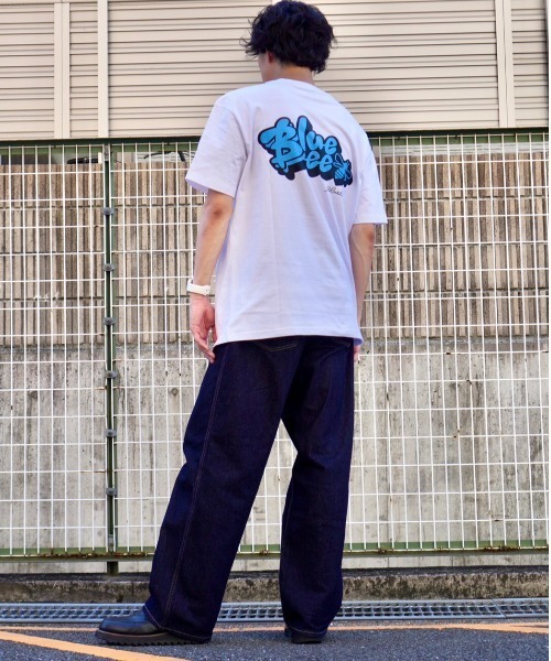 Blue Bee(ブルービー)の「【BlueBee/ブルービー】クルーネック ロゴTシャツ(Tシャツ/カットソー・メンズ・ブラック/サックスブルー/ホワイト・MEDIUM/SMALL/X-LARGE/LARGE)」の14枚目の写真