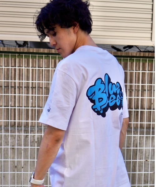 Blue Bee(ブルービー)の「【BlueBee/ブルービー】クルーネック ロゴTシャツ(Tシャツ/カットソー・メンズ・ブラック/サックスブルー/ホワイト・MEDIUM/SMALL/X-LARGE/LARGE)」の12枚目の写真