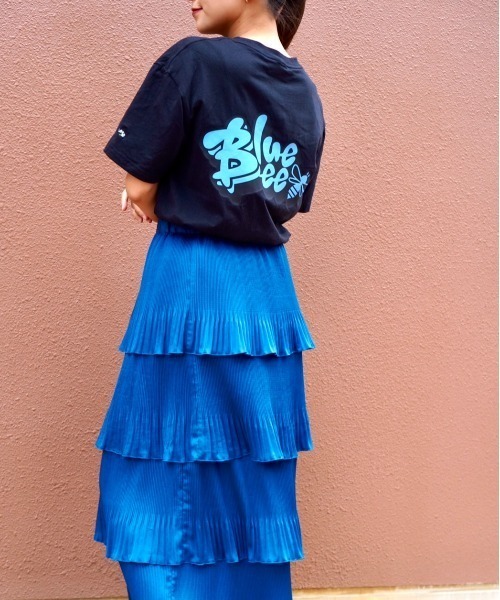 Blue Bee(ブルービー)の「【BlueBee/ブルービー】クルーネック ロゴTシャツ(Tシャツ/カットソー・メンズ・ブラック/サックスブルー/ホワイト・MEDIUM/SMALL/X-LARGE/LARGE)」の5枚目の写真