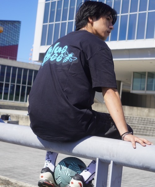 Blue Bee(ブルービー)の「【BlueBee/ブルービー】クルーネック ロゴTシャツ(Tシャツ/カットソー・メンズ・ブラック/サックスブルー/ホワイト・MEDIUM/SMALL/X-LARGE/LARGE)」の21枚目の写真