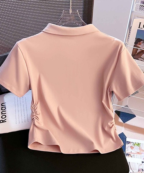 セール】【ZOZO限定】ハート刺繍襟付きTシャツ（Tシャツ